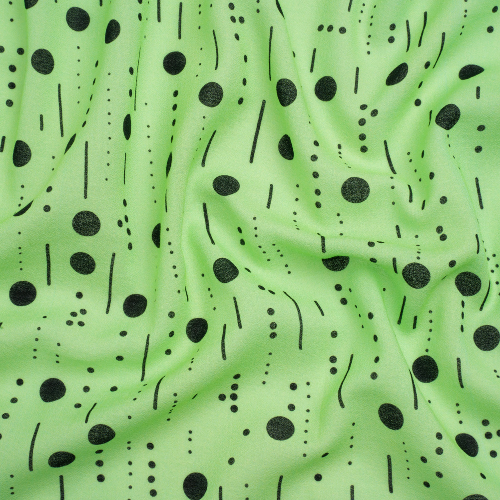 Mood Exclusive Mint Dot-Dash Decode Cotton Crepe Mood Exclusive Mint Dot-Dash Decode Cotton Crepe