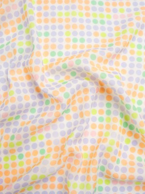 Mood Exclusive White Candy Buttons Cotton Crepe Mood Exclusive White Candy Buttons Cotton Crepe