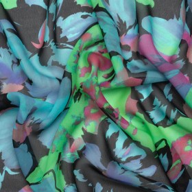 Mood Exclusive Neon Number Viscose Chiffon Mood Exclusive Neon Number Viscose Chiffon