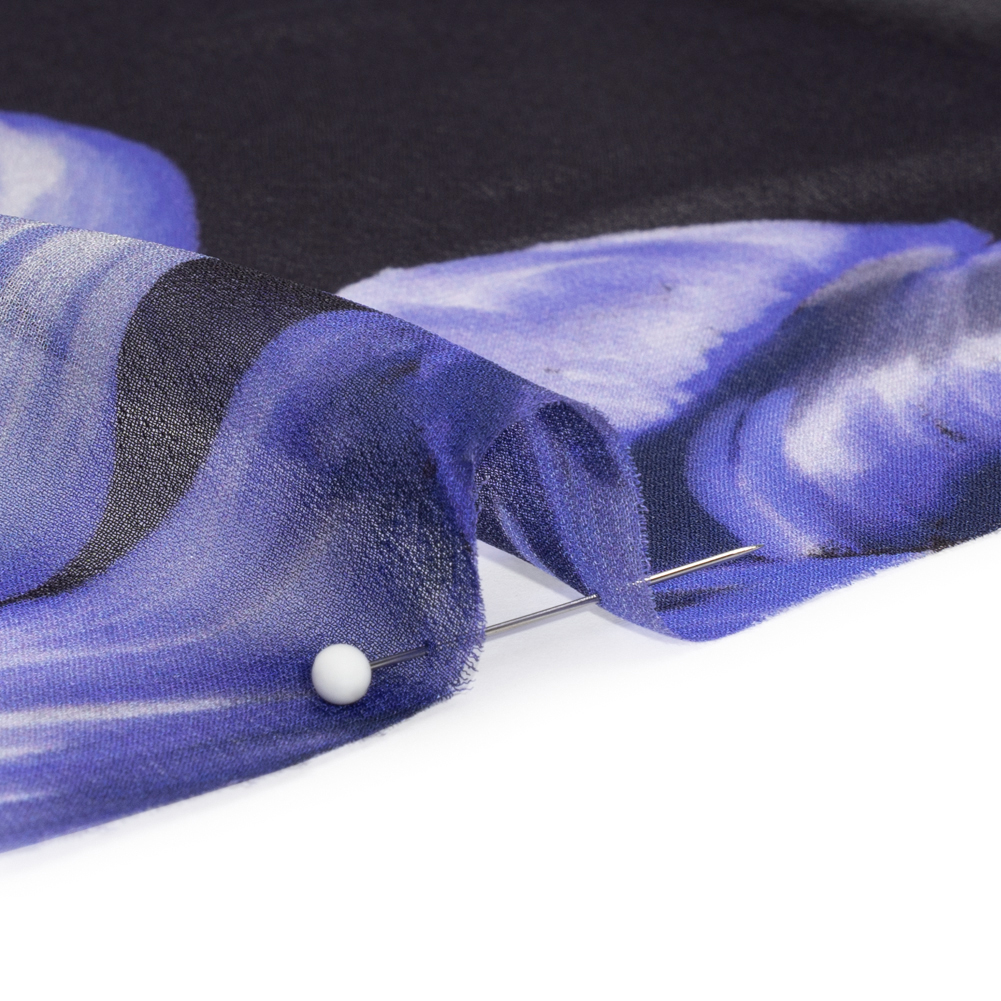 Mood Exclusive Purple Blooming Brilliance Viscose Chiffon