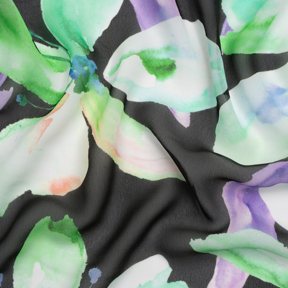 Mood Exclusive Green Orchid Overture Viscose Chiffon