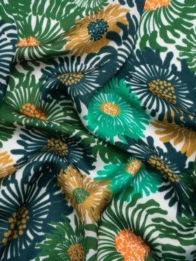 Mood Exclusive Green Wistful Weeds Striped Viscose Dobby Mood Exclusive Green Wistful Weeds Striped Viscose Dobby