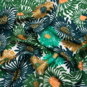 Mood Exclusive Green Wistful Weeds Striped Viscose Dobby Mood Exclusive Green Wistful Weeds Striped Viscose Dobby