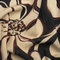 Striped Viscose Jacquard Print – Black, Burgundy and Beige Floral – Mood Exclusive Ground Level Striped Viscose Jacquard Print – Black, Burgundy and Beige Floral – Mood Exclusive Ground Level