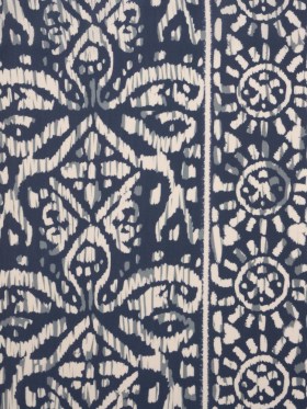 Mood Exclusive Blue Sun Carvings Sustainable Viscose and Polyester Twill Mood Exclusive Blue Sun Carvings Sustainable Viscose and Polyester Twill