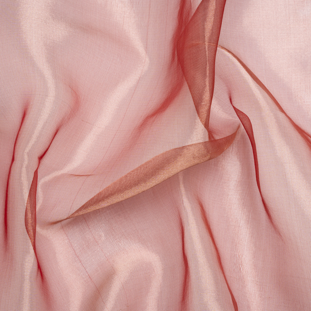 Metallic Silk Organza – Wine and Gold Metallic Silk Organza – Wine and Gold
