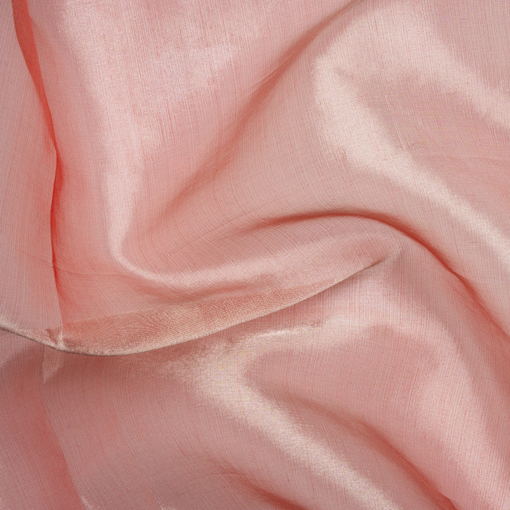 Metallic Silk Organza – Red and Silver Metallic Silk Organza – Red and Silver