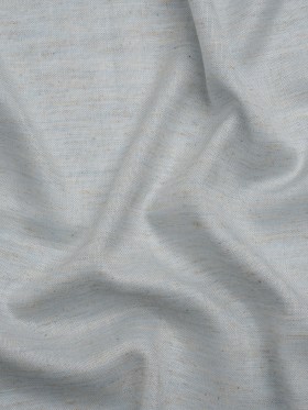 Baby Blue and Beige Heathered Lightweight Linen Blend Woven Baby Blue and Beige Heathered Lightweight Linen Blend Woven