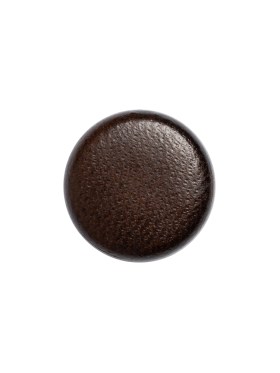 Italian Brown Flat Top Leather Shank Back Button – 24L/15mm Italian Brown Flat Top Leather Shank Back Button – 24L/15mm