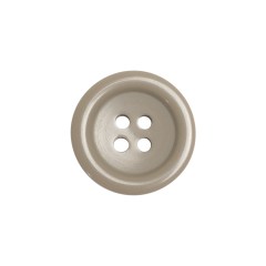 Famous NYC Designer Greige Rolled Rim Plastic 4-Hole Button – 32L/20mm Famous NYC Designer Greige Rolled Rim Plastic 4-Hole Button – 32L/20mm