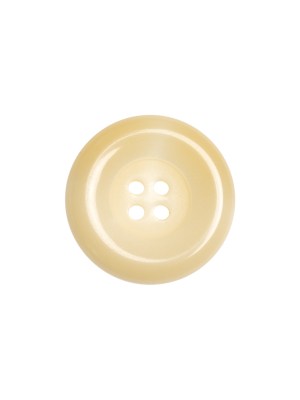 Ivory Rolled Rim Plastic 4-Hole Button – 28L/18mm Ivory Rolled Rim Plastic 4-Hole Button – 28L/18mm