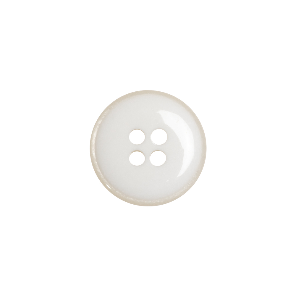 Tommy Hilfiger White Plastic 4-Hole Button - 24L/15mm