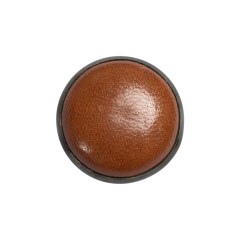 Light Brown and Gunmetal Domed Leather Shank Back Button – 36L/23mm Light Brown and Gunmetal Domed Leather Shank Back Button – 36L/23mm