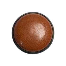 Light Brown and Gunmetal Domed Leather Shank Back Button – 40L/25.5mm Light Brown and Gunmetal Domed Leather Shank Back Button – 40L/25.5mm