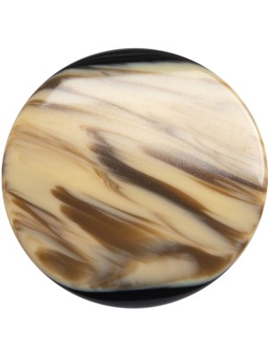 Black, Ivory and Brown Marbled Plastic Shank Back Button – 45L/29mm Black, Ivory and Brown Marbled Plastic Shank Back Button – 45L/29mm