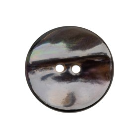 Iridescent Brown Organic Shell 2-Hole Button – 40L/25.5mm Iridescent Brown Organic Shell 2-Hole Button – 40L/25.5mm