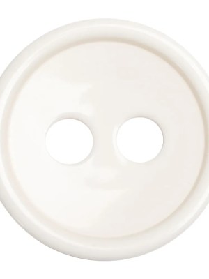 White Plastic 2-Hole Button – 60L/38mm White Plastic 2-Hole Button – 60L/38mm