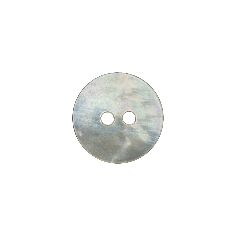Smoke Iridescent Fisheye 2-Hole Mother of Pearl Button - 24L/15mm