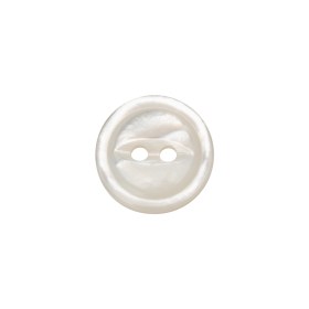 White Iridescent Fisheye 2-Hole Mother of Pearl Button – 24L/15mm White Iridescent Fisheye 2-Hole Mother of Pearl Button – 24L/15mm