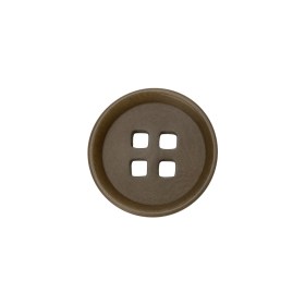 Taupe Square Holes 4-Hole Plastic Button – 28L/18mm Taupe Square Holes 4-Hole Plastic Button – 28L/18mm