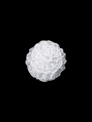 Optic White Crochet Fabric Covered Shank Back Button – 20L/12.5mm Optic White Crochet Fabric Covered Shank Back Button – 20L/12.5mm