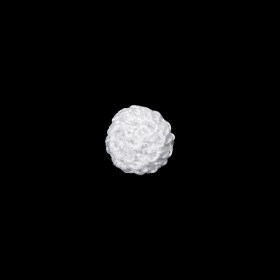 Optic White Crochet Fabric Covered Shank Back Button – 16L/10mm Optic White Crochet Fabric Covered Shank Back Button – 16L/10mm