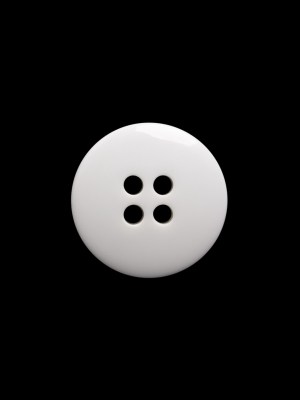 Pale Gray Raised Center Plastic 4-Hole Button – 24L/15mm Pale Gray Raised Center Plastic 4-Hole Button – 24L/15mm