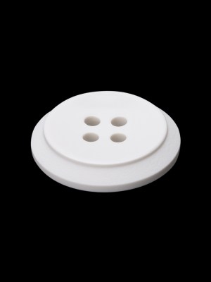 Pale Gray Raised Center Plastic 4-Hole Button – 36L/23mm Pale Gray Raised Center Plastic 4-Hole Button – 36L/23mm
