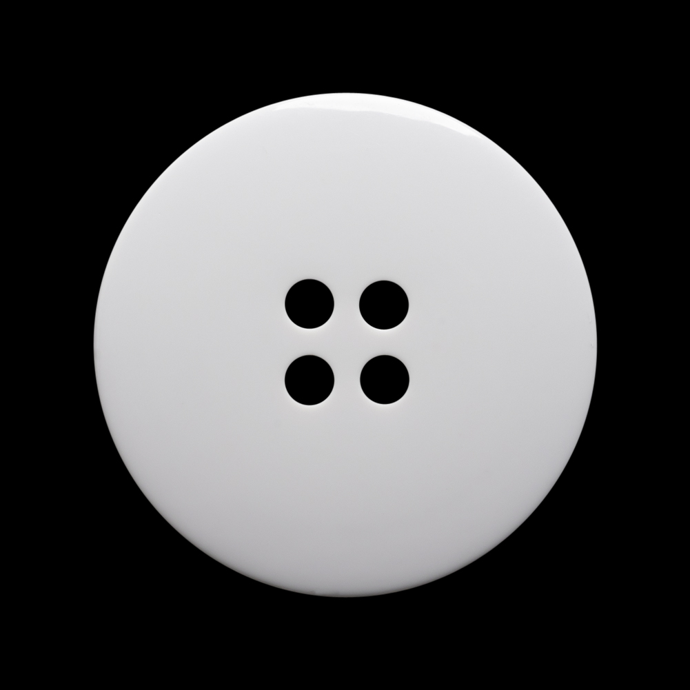 Pale Gray Raised Center Plastic 4-Hole Button – 44L/28mm Pale Gray Raised Center Plastic 4-Hole Button – 44L/28mm