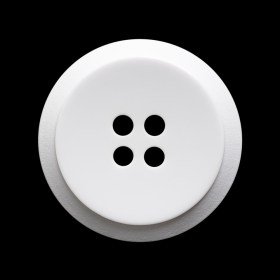 Pale Gray Raised Center Plastic 4-Hole Button – 44L/28mm Pale Gray Raised Center Plastic 4-Hole Button – 44L/28mm