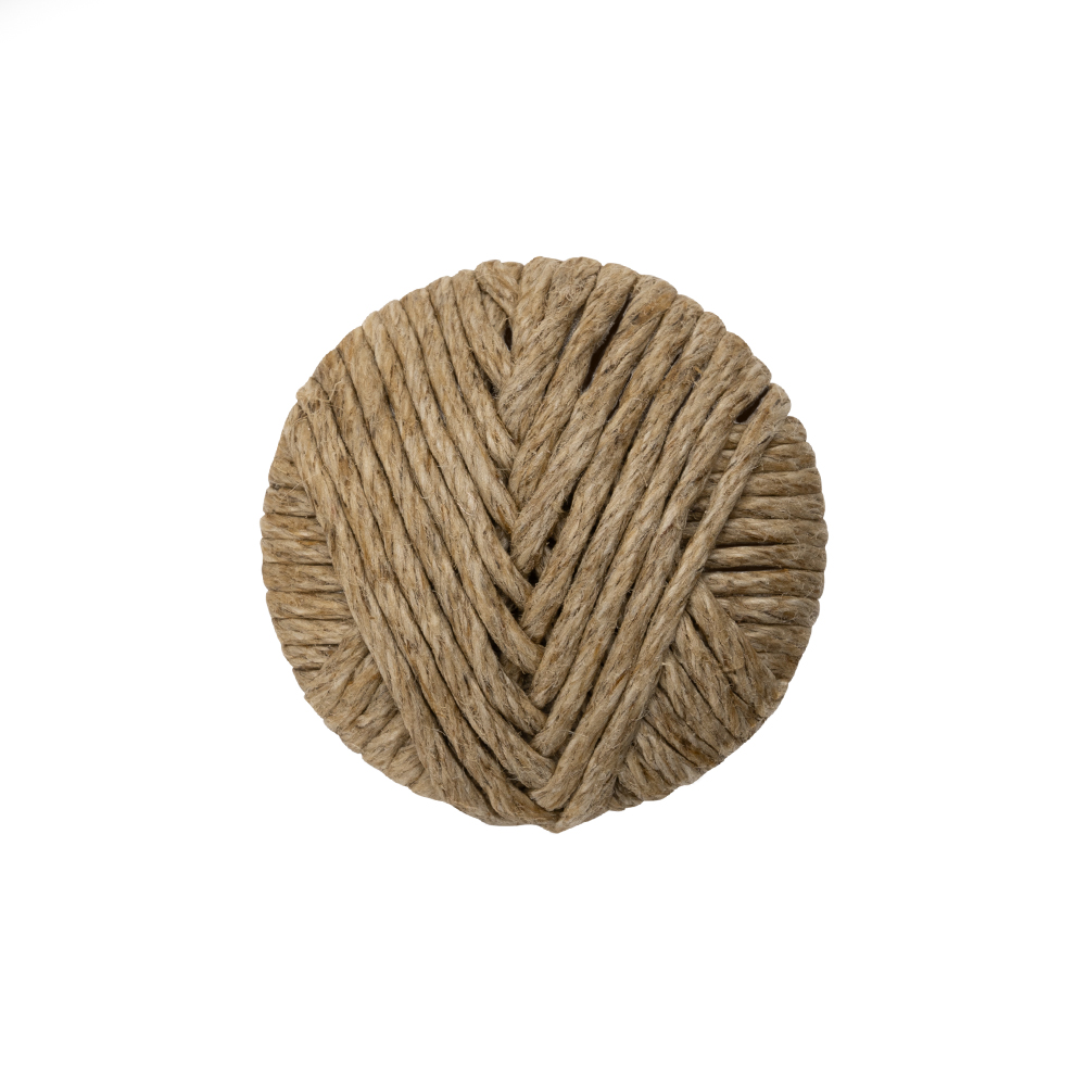 Natural Herringbone Thread Covered Shank Back Button – 36L/23mm Natural Herringbone Thread Covered Shank Back Button – 36L/23mm