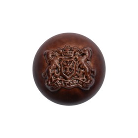 Half Dome Plastic Shank Back Button – Bordeaux Coat of Arms Embossed – 36L/23mm Half Dome Plastic Shank Back Button – Bordeaux Coat of Arms Embossed – 36L/23mm