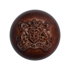 Half Dome Plastic Shank Back Button – Bordeaux Coat of Arms Embossed – 44L/28mm Half Dome Plastic Shank Back Button – Bordeaux Coat of Arms Embossed – 44L/28mm
