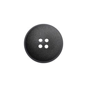 Plastic 4-Hole Button – Matte Black Glossy Rim – 30L/19mm Plastic 4-Hole Button – Matte Black Glossy Rim – 30L/19mm