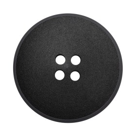 Plastic 4-Hole Button – Matte Black Glossy Rim – 54L/34mm Plastic 4-Hole Button – Matte Black Glossy Rim – 54L/34mm