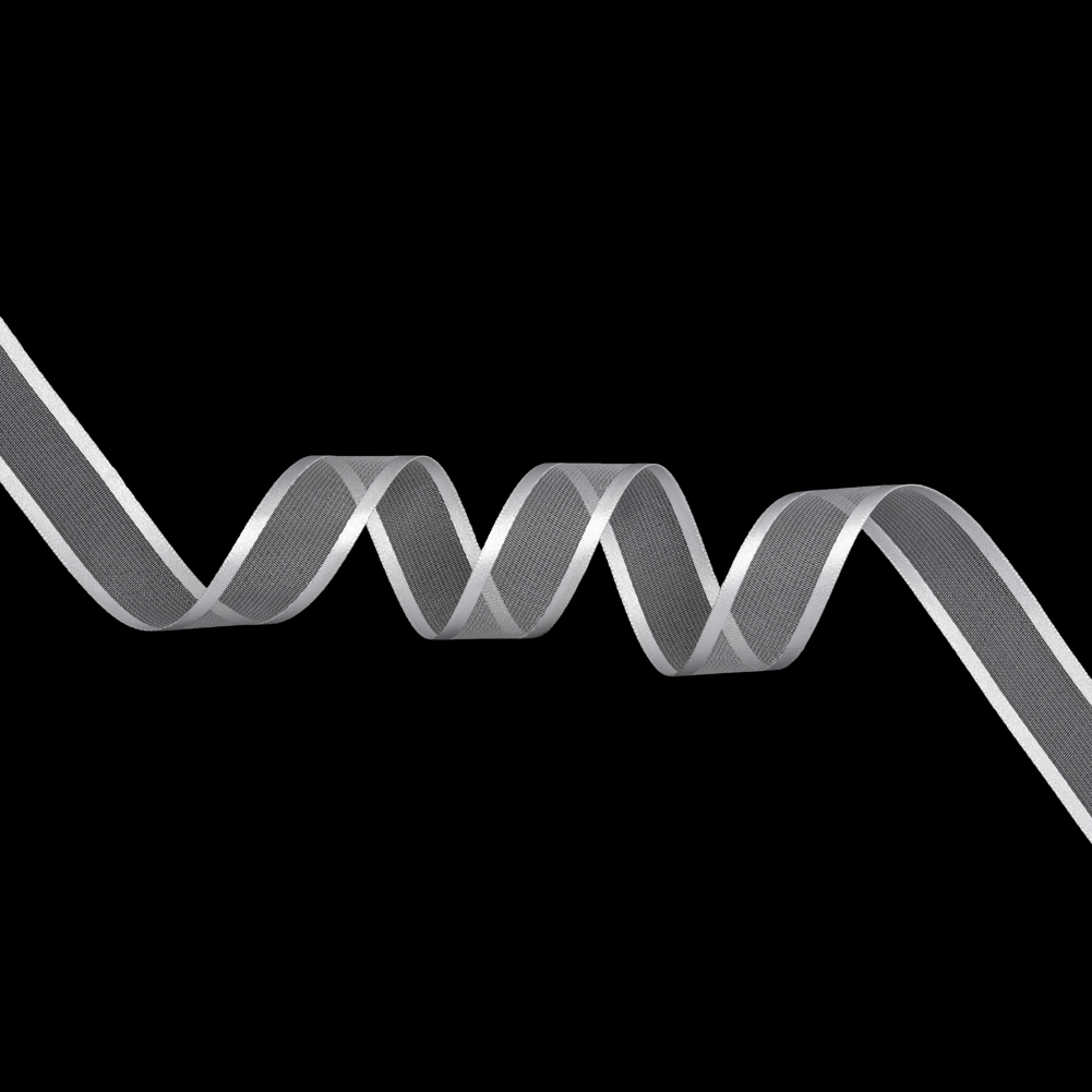 Sheer Ribbon with Double Faced Satin Edges – 0.75″ – White Sheer Ribbon with Double Faced Satin Edges – 0.75″ – White