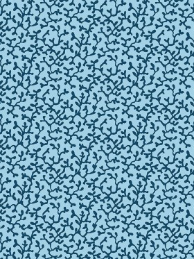 Liberty Art Fabrics Blue Corallium Lasenby Quilting Cotton Liberty Art Fabrics Blue Corallium Lasenby Quilting Cotton