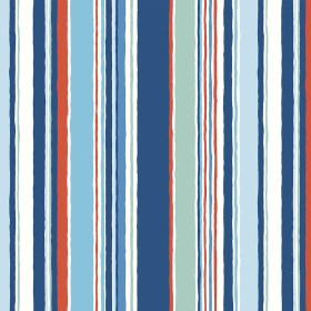 Liberty Art Fabrics Blue and Red Deckchair Stripes Lasenby Quilting Cotton Liberty Art Fabrics Blue and Red Deckchair Stripes Lasenby Quilting Cotton