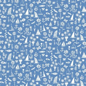 Liberty Art Fabrics Country Blue Sealife Lasenby Quilting Cotton Liberty Art Fabrics Country Blue Sealife Lasenby Quilting Cotton