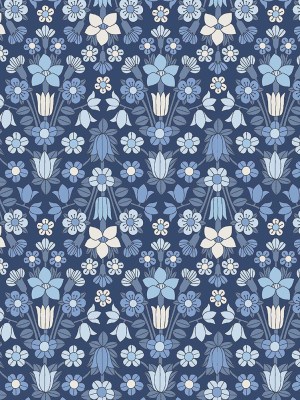 Liberty Art Fabrics Blue Hampstead Meadow Lasenby Quilting Cotton Liberty Art Fabrics Blue Hampstead Meadow Lasenby Quilting Cotton