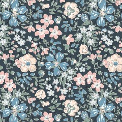 Liberty Art Fabrics Charcoal Botanists Bloom Lasenby Quilting Cotton Liberty Art Fabrics Charcoal Botanists Bloom Lasenby Quilting Cotton