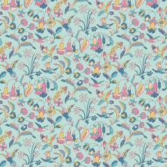 Liberty Art Fabrics Mint Flora and Fauna Lasenby Quilting Cotton Liberty Art Fabrics Mint Flora and Fauna Lasenby Quilting Cotton