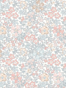 Liberty Art Fabrics Pale Red and Pale Green Botanists Blossom Lasenby Quilting Cotton Liberty Art Fabrics Pale Red and Pale Green Botanists Blossom Lasenby Quilting Cotton