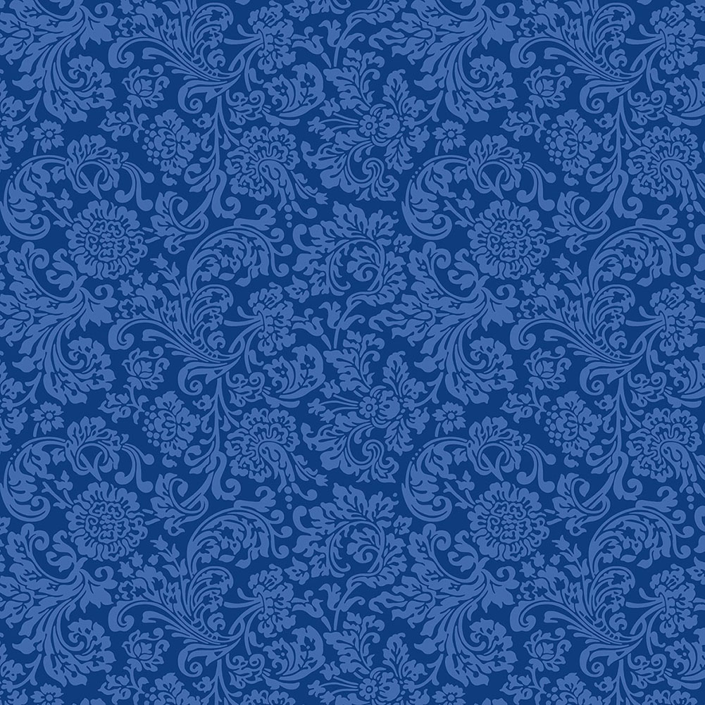 Liberty Art Fabrics Blue Rococo Swirl Lasenby Quilting Cotton Liberty Art Fabrics Blue Rococo Swirl Lasenby Quilting Cotton