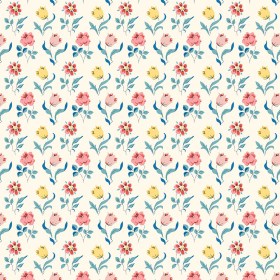 Liberty Art Fabrics Pink and Yellow Oshibana Lasenby Quilting Cotton Liberty Art Fabrics Pink and Yellow Oshibana Lasenby Quilting Cotton