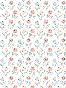 Liberty Art Fabrics Muted Blue and Pink Oshibana Lasenby Quilting Cotton Liberty Art Fabrics Muted Blue and Pink Oshibana Lasenby Quilting Cotton