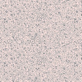 Liberty Art Fabrics Pink and Navy Garden Silhouette Lasenby Quilting Cotton Liberty Art Fabrics Pink and Navy Garden Silhouette Lasenby Quilting Cotton