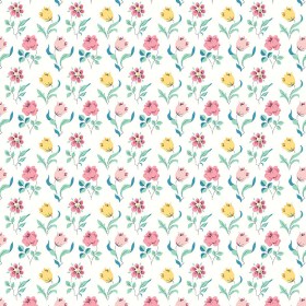 Liberty Art Fabrics Green and Pink Oshibana Lasenby Quilting Cotton Liberty Art Fabrics Green and Pink Oshibana Lasenby Quilting Cotton