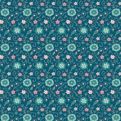 Liberty Art Fabrics Green Manor Park Lasenby Quilting Cotton Liberty Art Fabrics Green Manor Park Lasenby Quilting Cotton