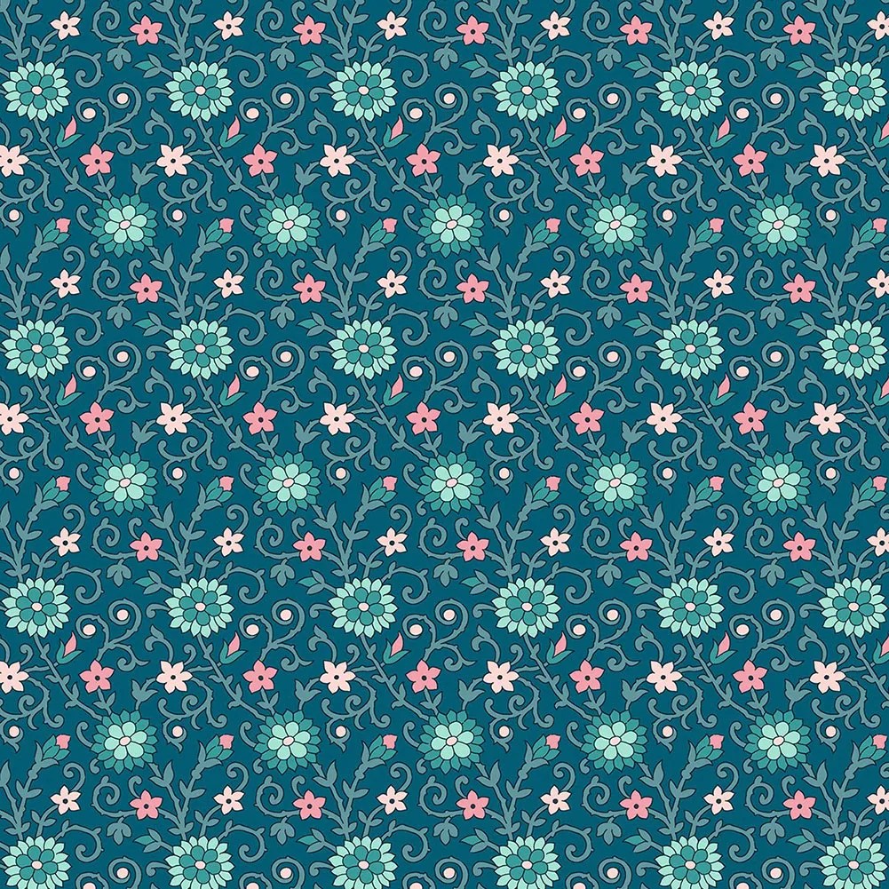 Liberty Art Fabrics Green Manor Park Lasenby Quilting Cotton Liberty Art Fabrics Green Manor Park Lasenby Quilting Cotton